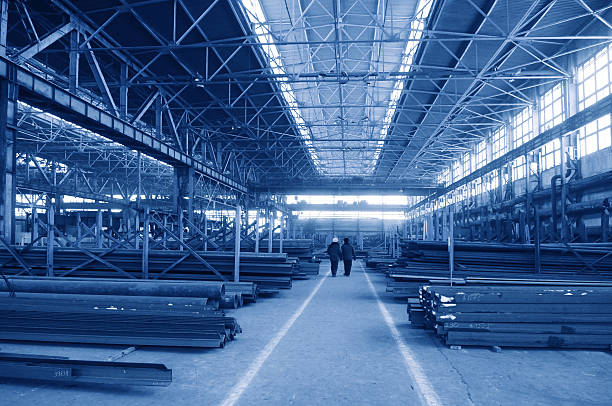 Inside a warehouse