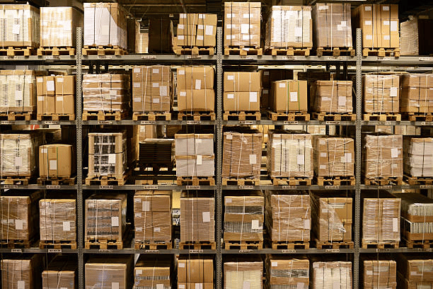 Cargo in a storage warehouse