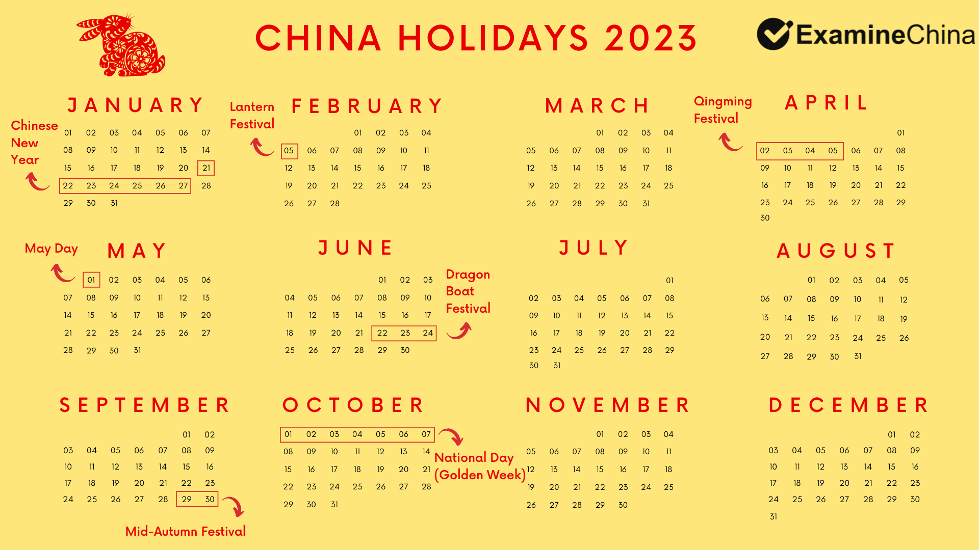 China Holidays 2023
